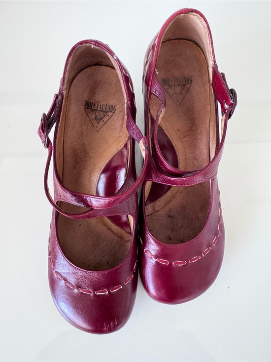 John Fluevog Shoes - John Fluevog Women's Wine Red Mary Jane heels